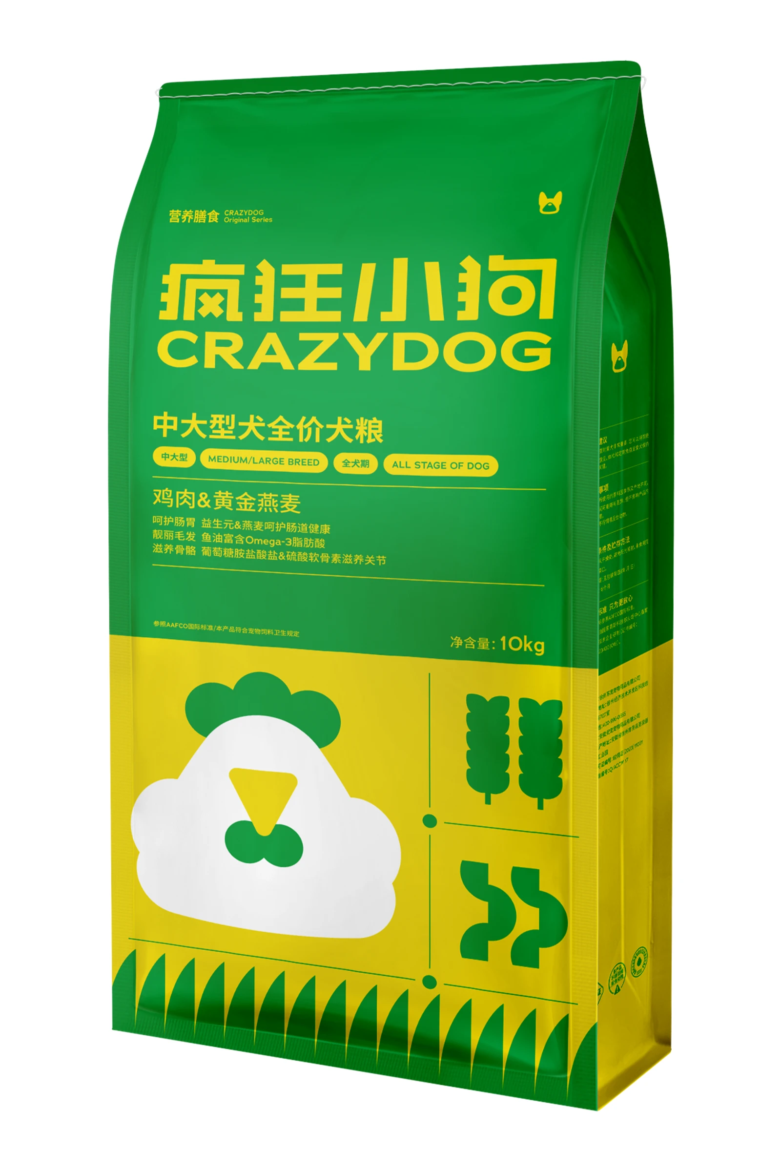 鸡肉燕麦10kg