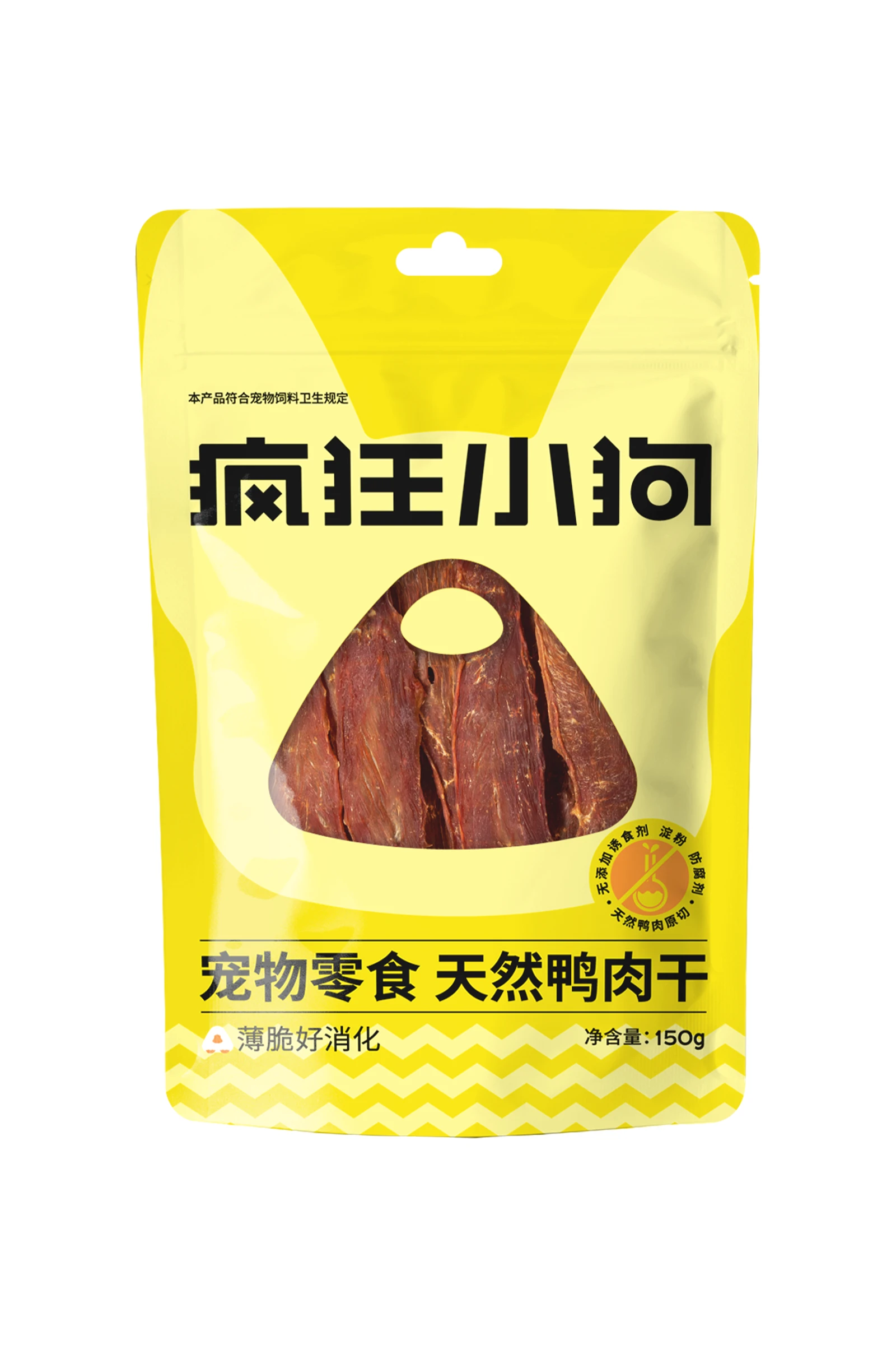 天然鸭肉干100g